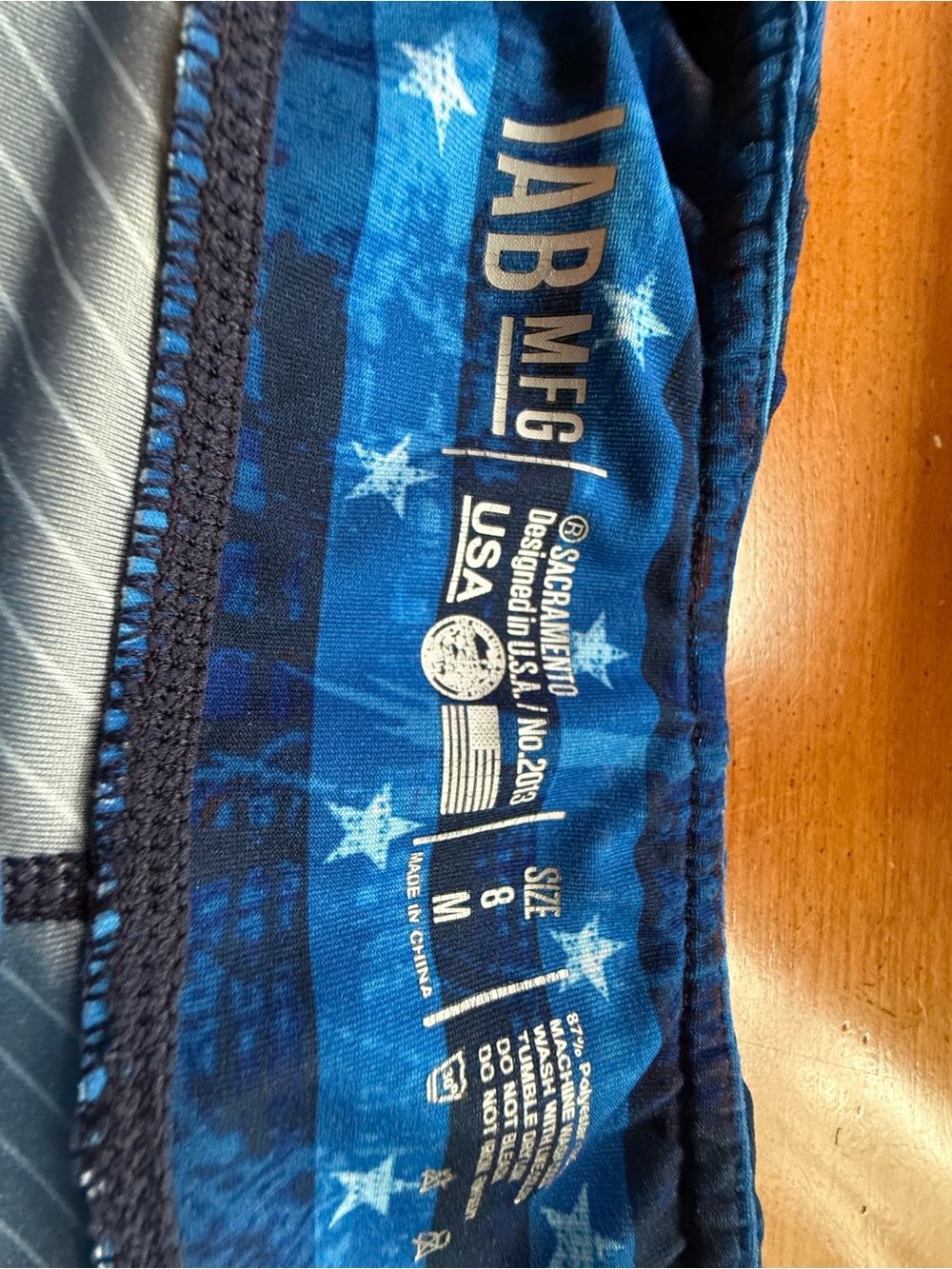 Women's Athletic Shorts Bundle- Flag Print and Leaf Print - Picture 2 of 7